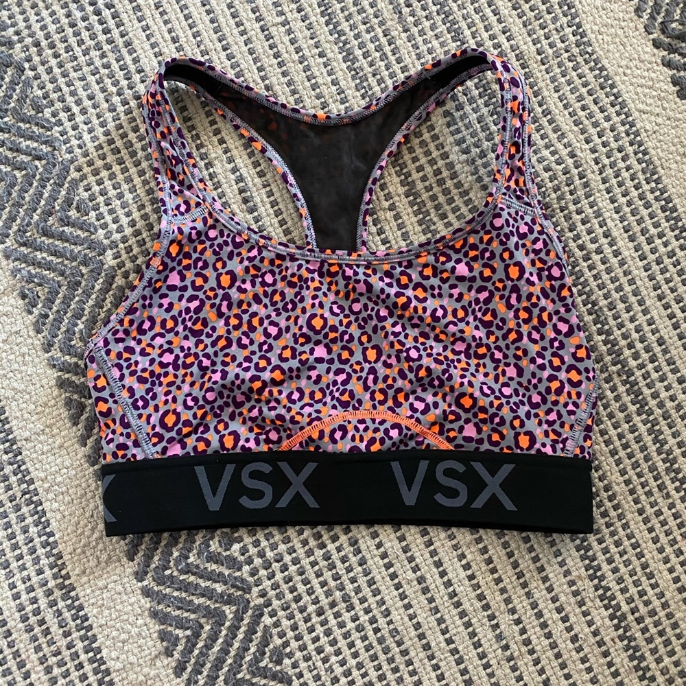 Multicolored Leopard Victoria’s Secret sport bra